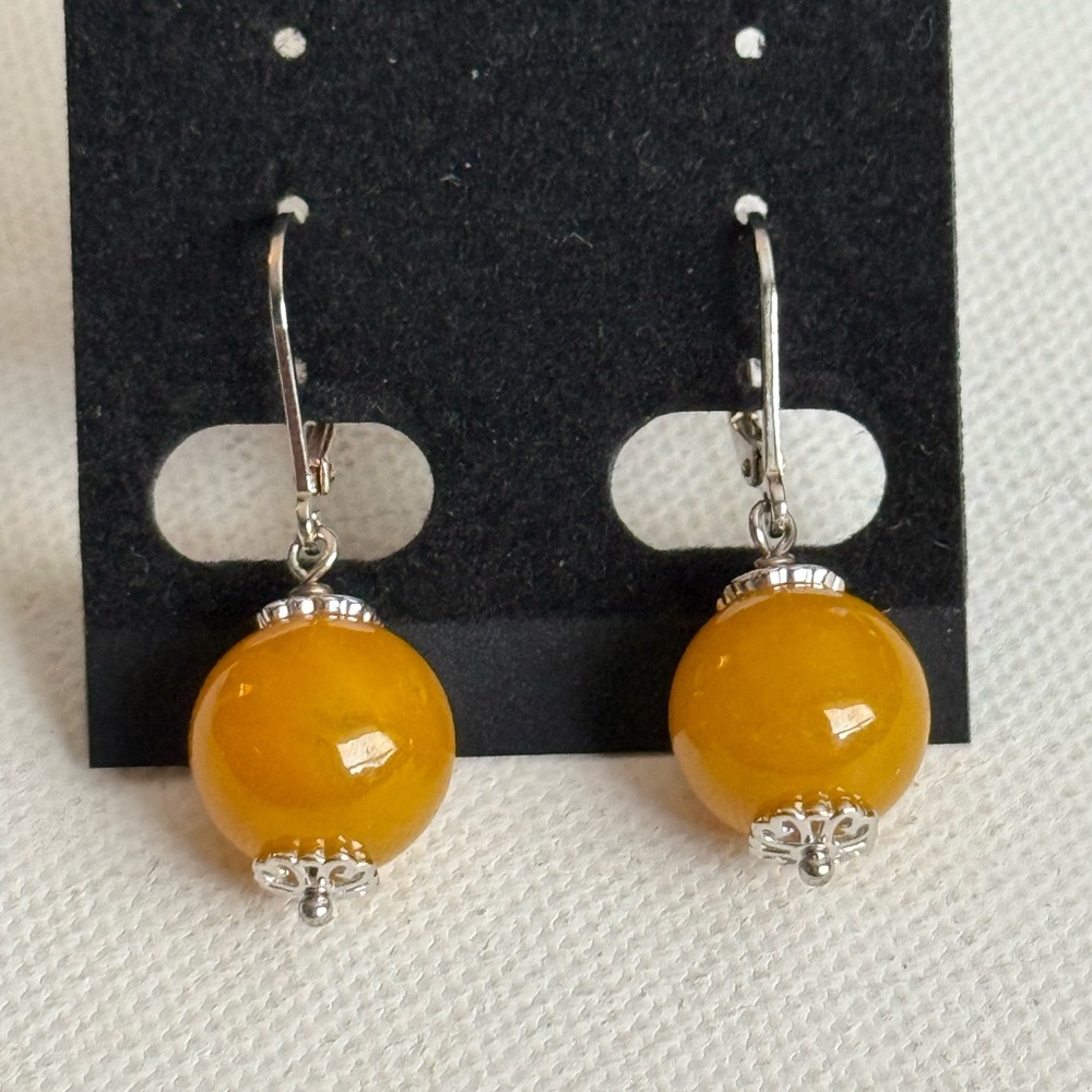 PJA Joy 925 Dangling Gemstone Earrings